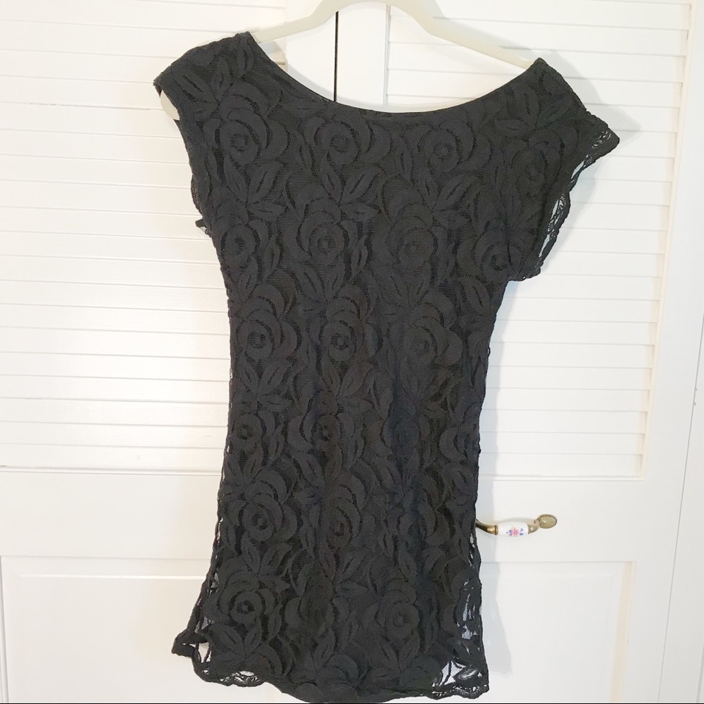 Love Fire Lace Mini Dress